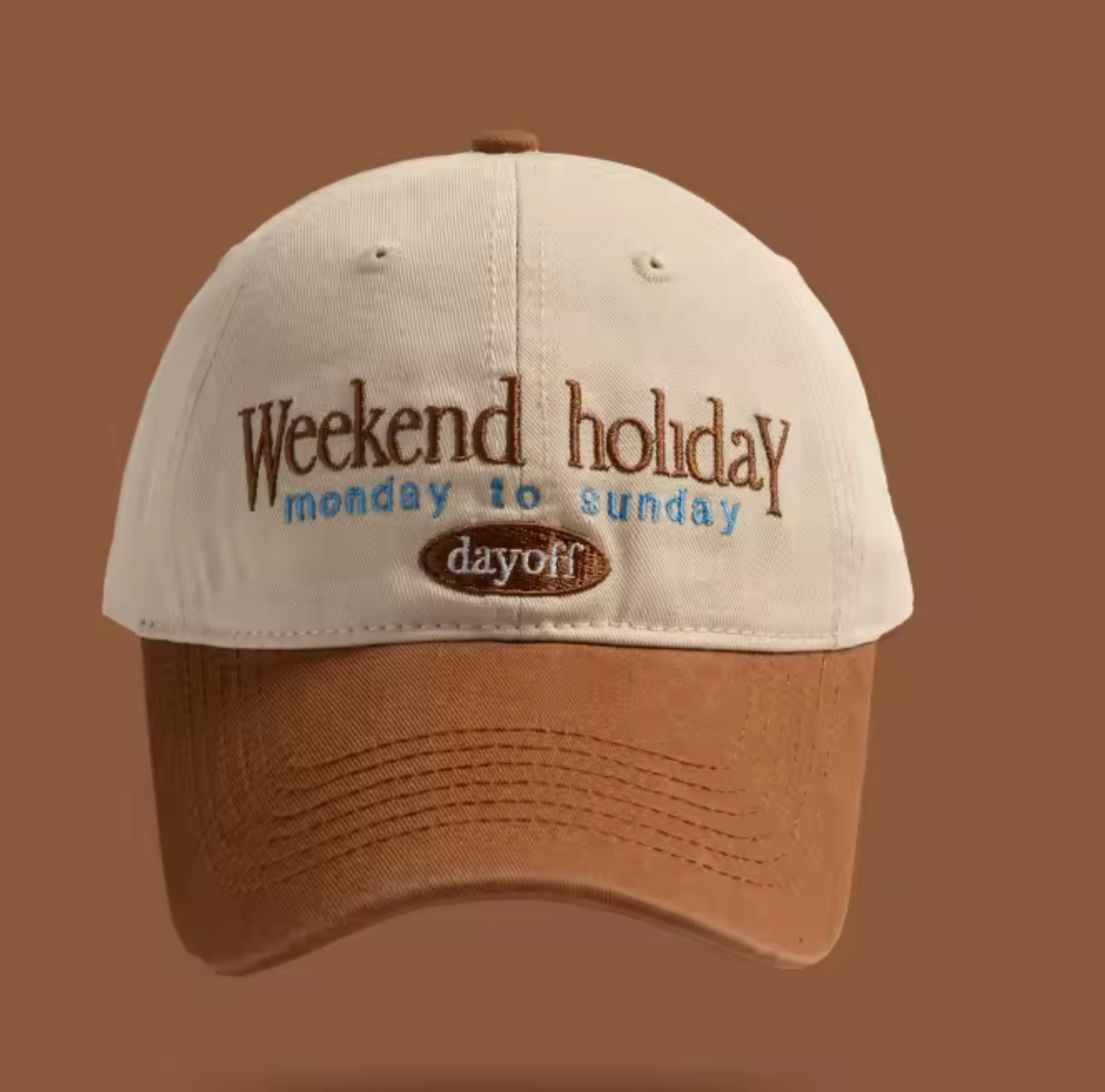 Striped Contrast Baseball Cap | Unisex Sun Protection Hat