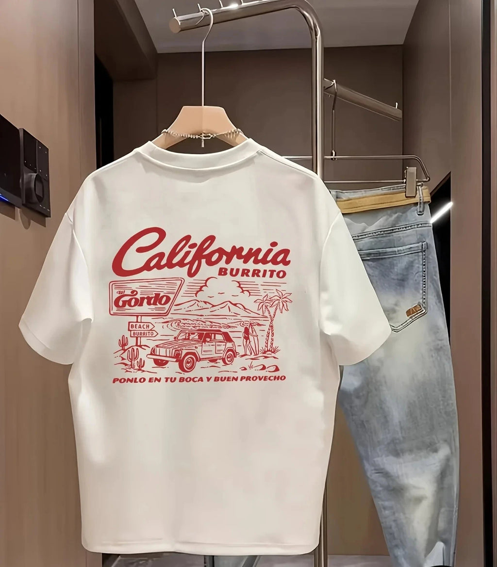California Desert Graphic Tee – Men's Cotton Streetwear T-Shirt