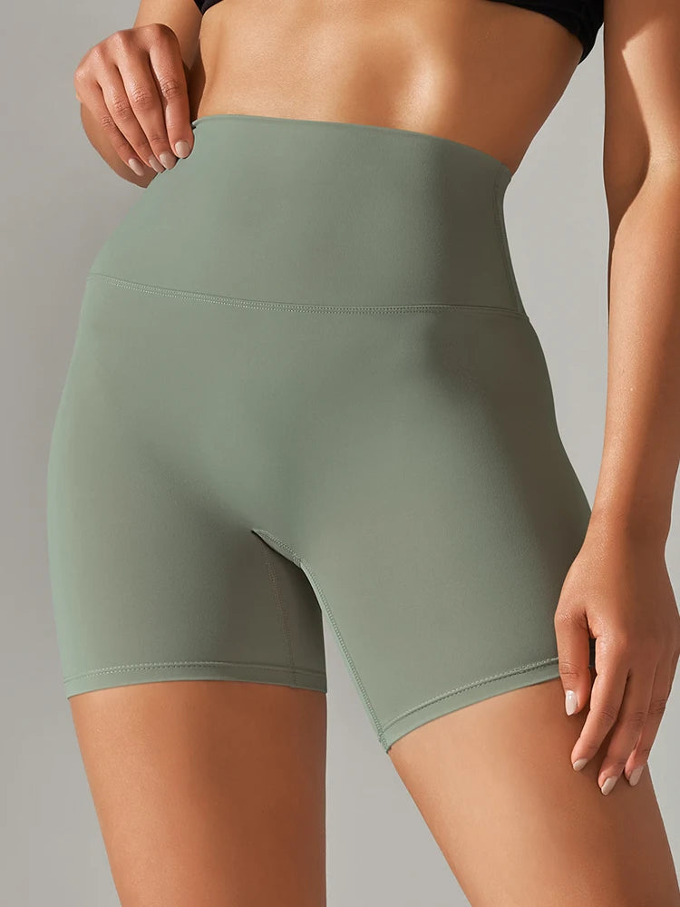 Women's High Waist Yoga Shorts | Squat-Proof Fitness & Gym Shorts