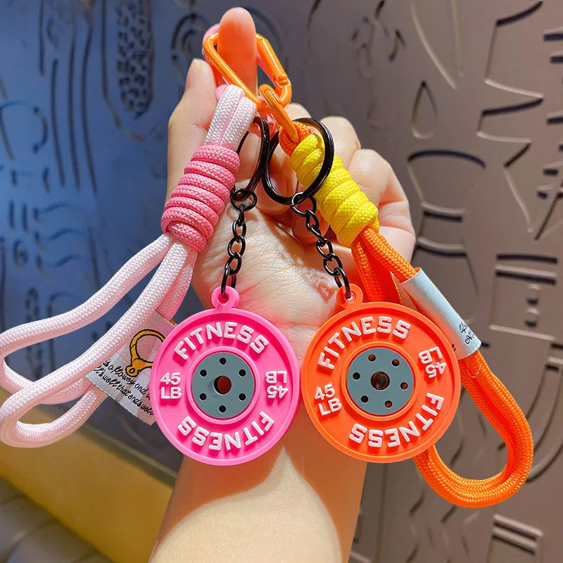 Barbell Keychain – Gym Lover Gift & Fitness Bag Charm