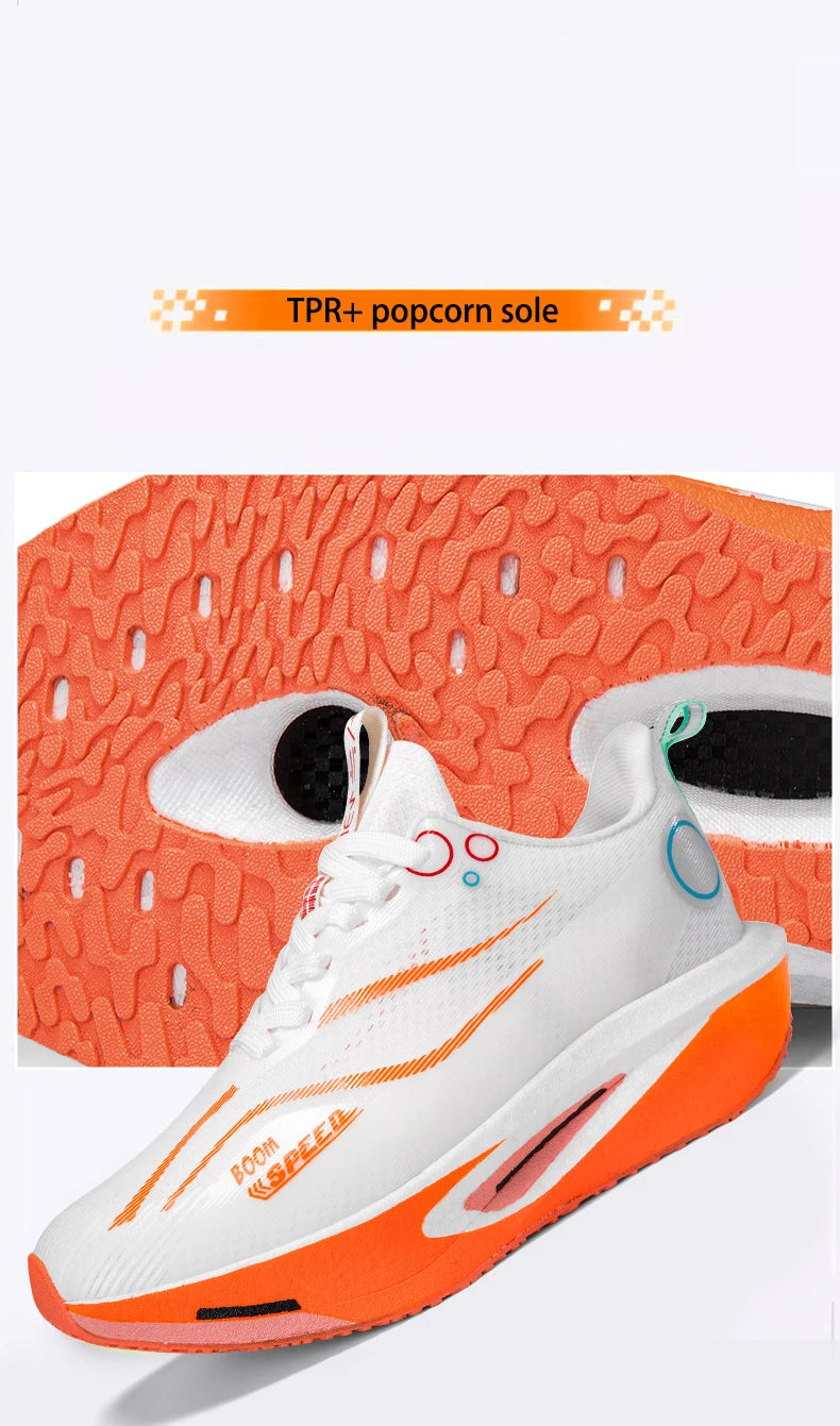 Professional Carbon Plate Running Shoes – Breathable, Cushioned & Non-Slip | Unisex