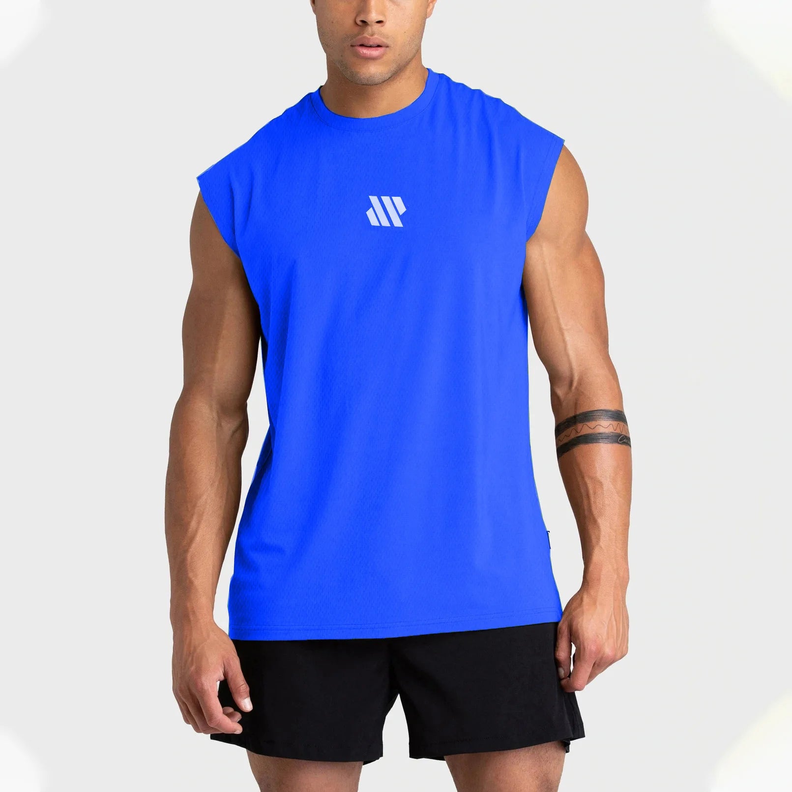 Men's Quick-Dry Sleeveless Gym Vest – Breathable Loose Fit Training Tank Top