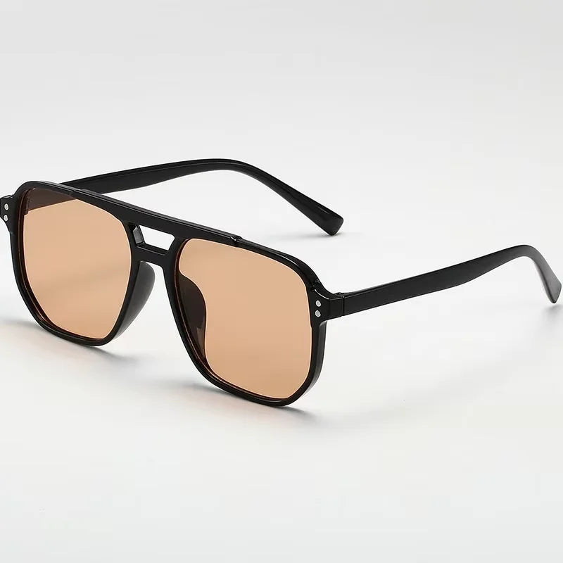 Oversized Square Sunglasses – Unisex Vintage UV400 Shades