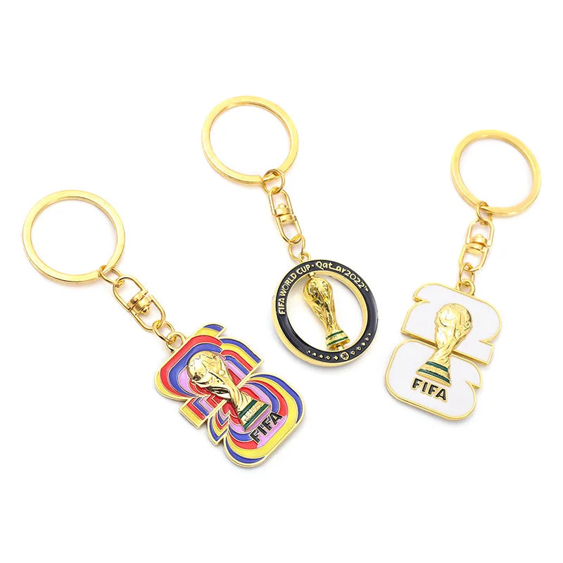 2026 FIFA World Cup Enamel Metal Keychain – UV Print Soccer Fan Souvenir