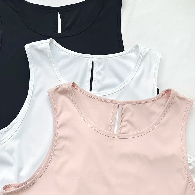 Women's Quick-Dry Cutout Back Tank Top – Breathable Sports Vest