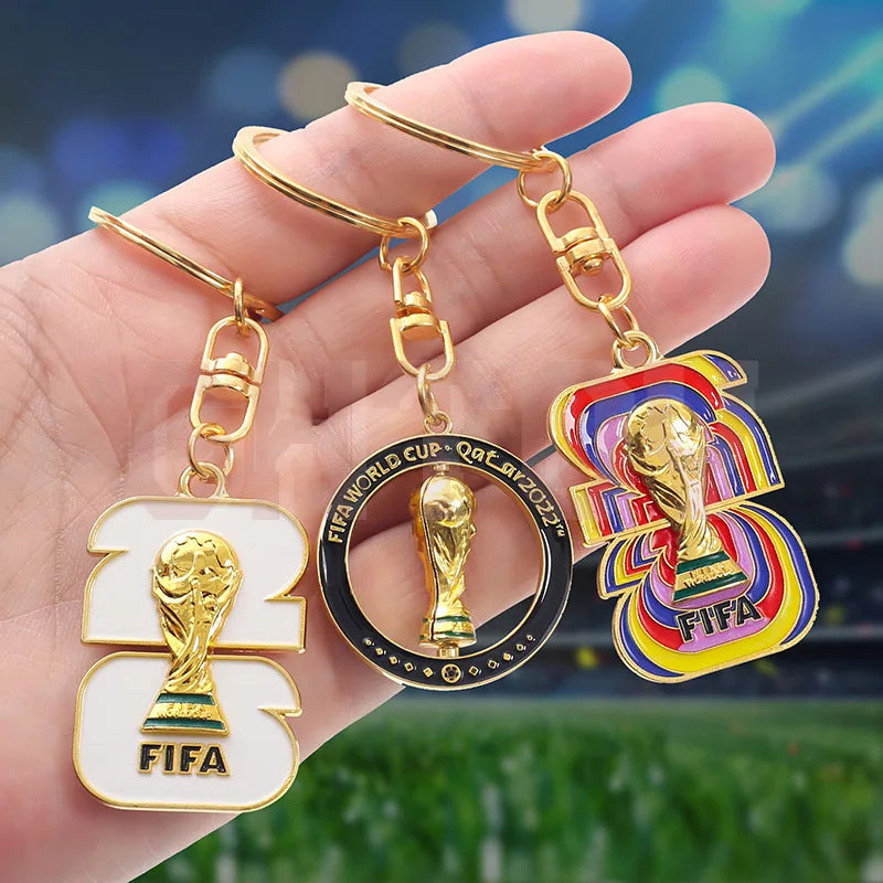 2026 FIFA World Cup Enamel Metal Keychain – UV Print Soccer Fan Souvenir