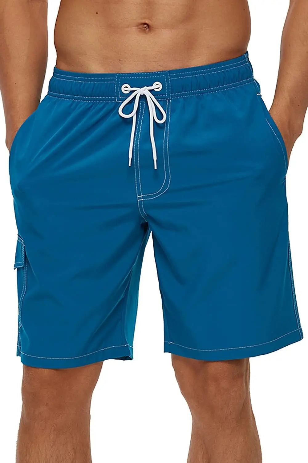 Men's Beach Board Shorts – Quick-Dry Swim Trunks with Mesh Lining