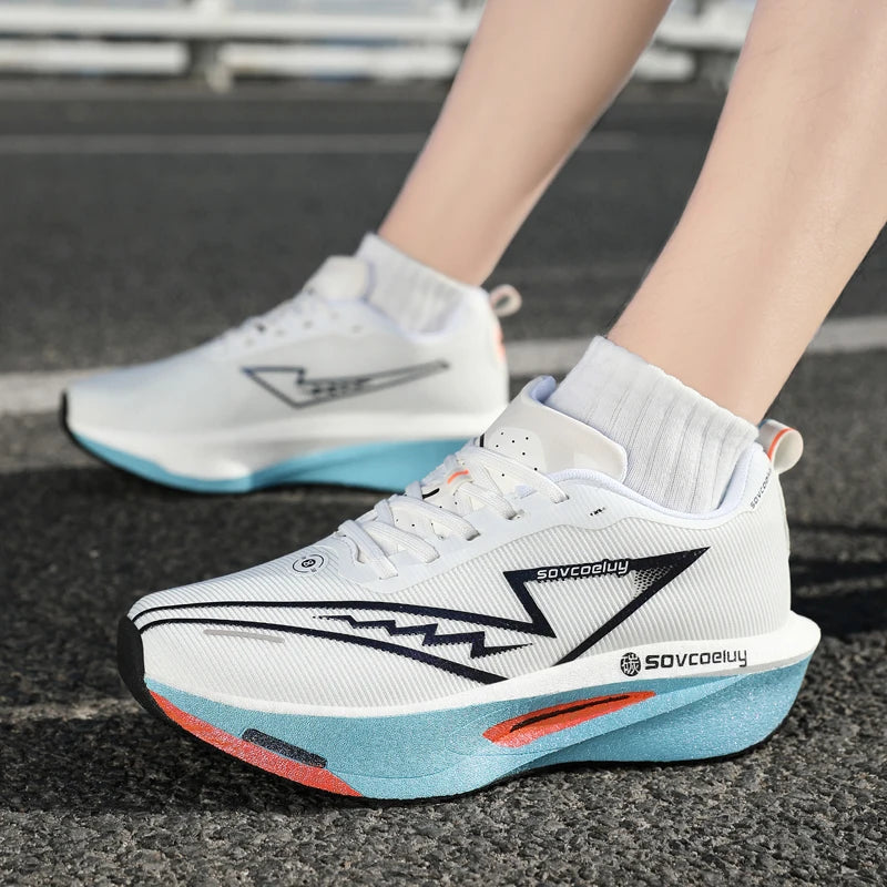 Carbon Plate Running Shoes – Breathable & Shock-Absorbing | Unisex Couple Matching