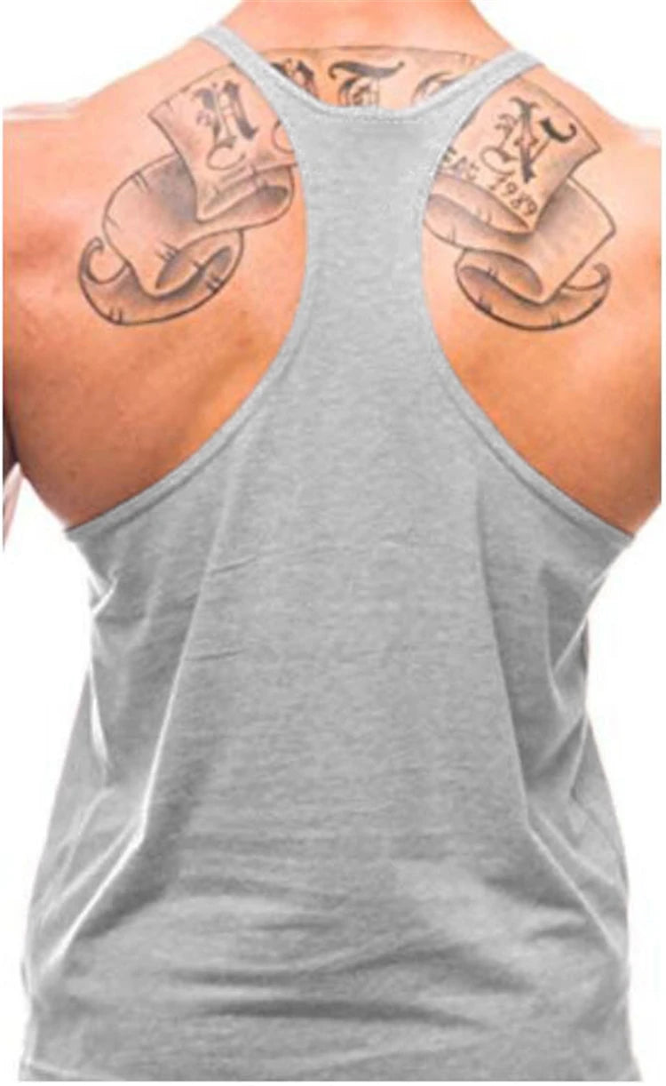Men's Gym Tank Top – Breathable Cotton Muscle Vest