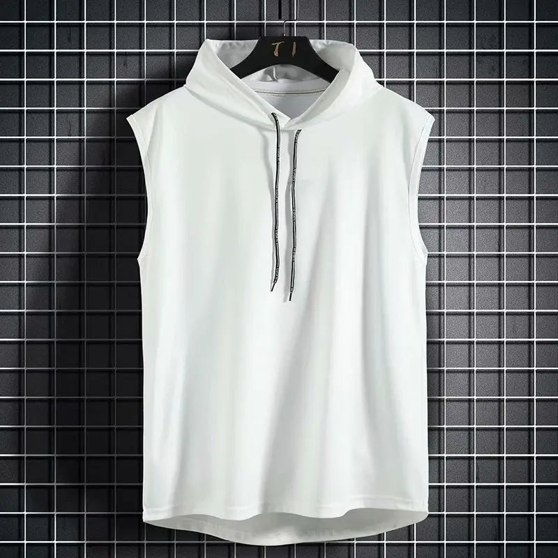 Men's Hooded Gym Tank Top | Sleeveless Bodybuilding Fitness Vest