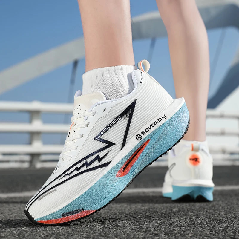 Carbon Plate Running Shoes – Breathable & Shock-Absorbing | Unisex Couple Matching