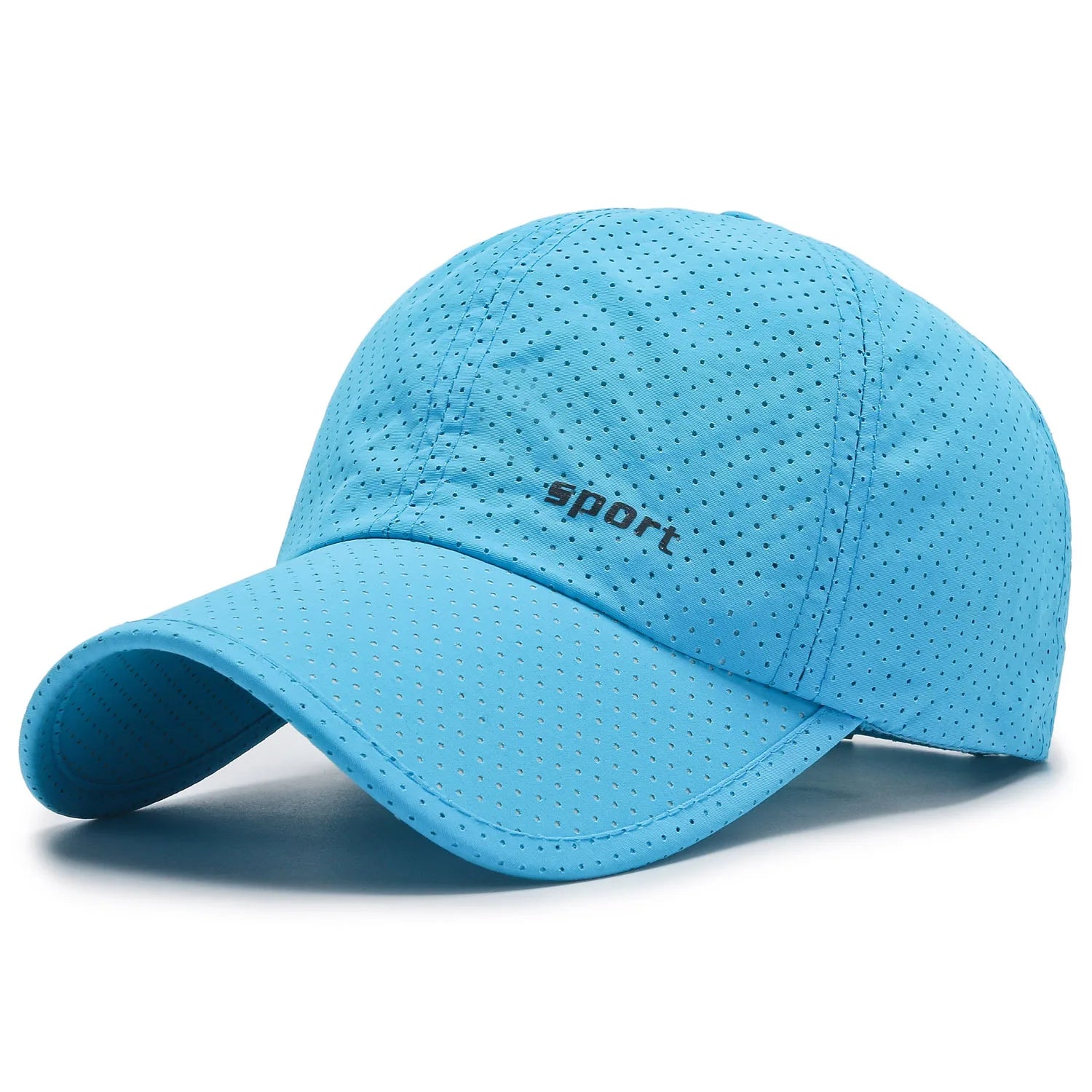 Quick-Dry Contrast Letter Baseball Cap | Breathable Adjustable Sport Hat