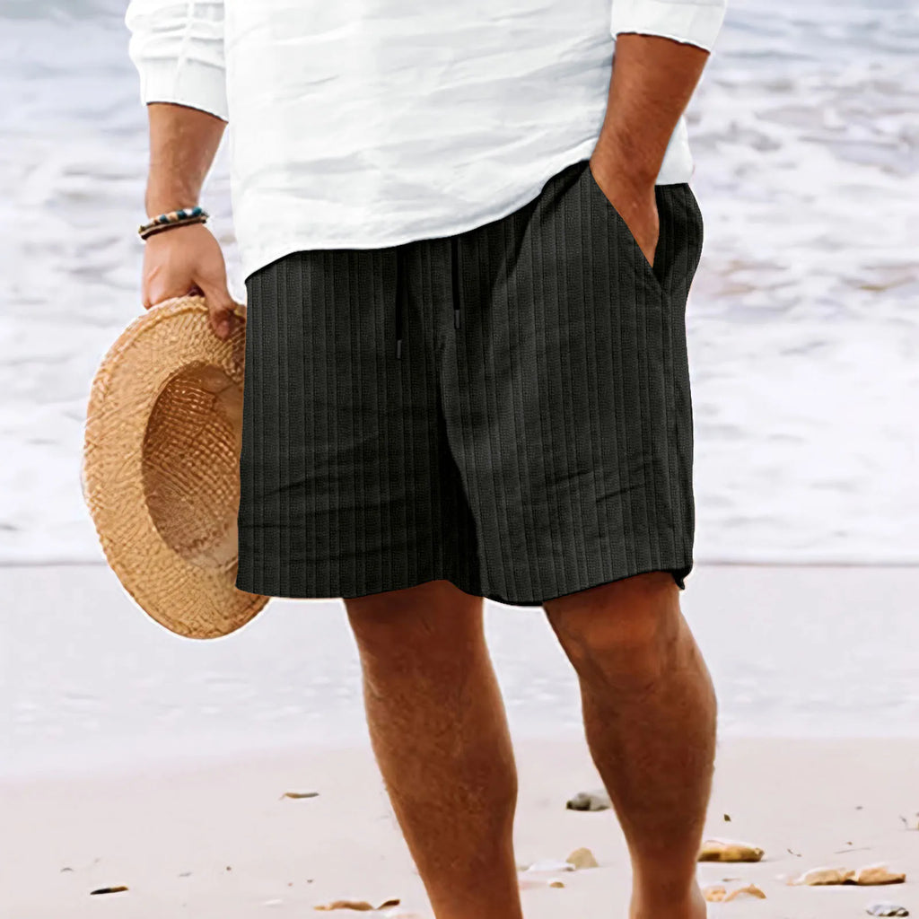 Men's Hawaiian Striped Board Shorts | Lightweight Beach Shorts
