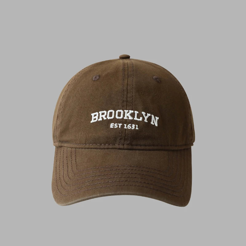 Unisex Korean Letters Embroidered Baseball Cap – Hip Hop Trucker Hat for Men & Women