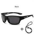 Fashion Sports Sunglasses with Chain | UV400 Mirror Lens, Unisex Retro Style
