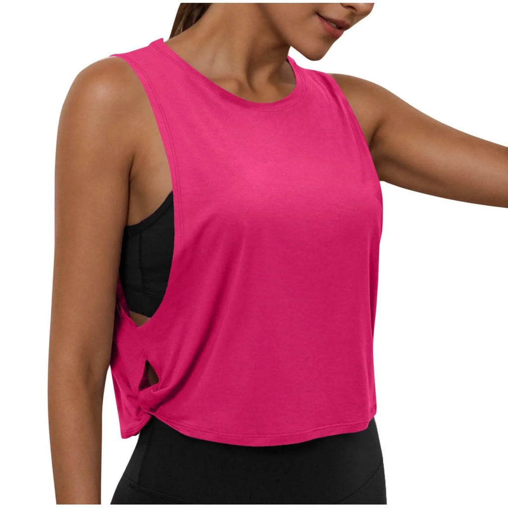 Women's Sleeveless Yoga Tank Top – Breathable Athletic Vest