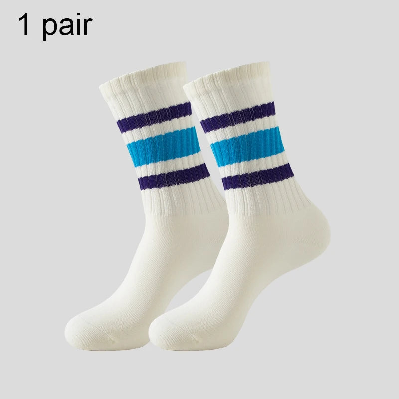 Men's & Women's Cotton Crew Socks – Casual, Running & Couple Socks