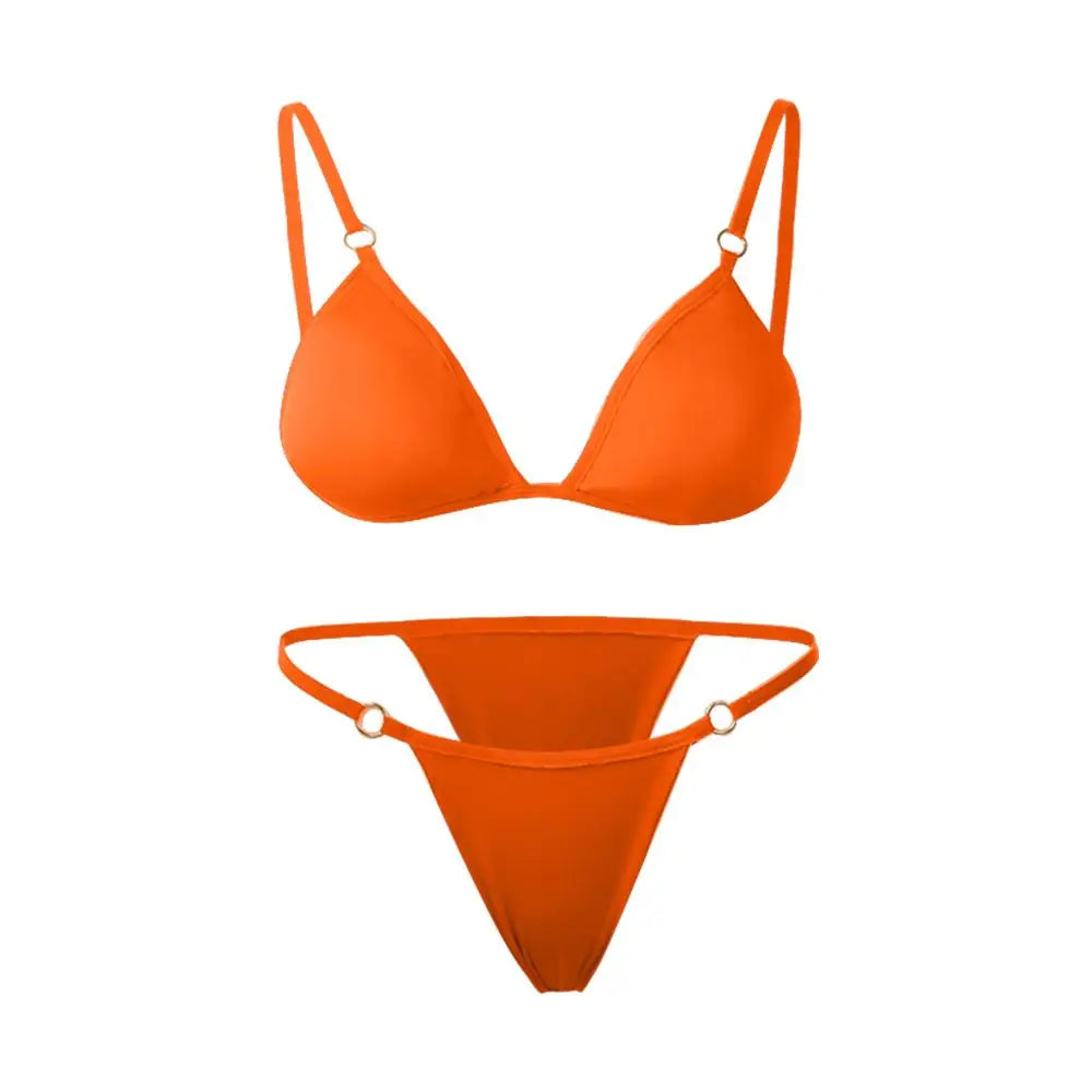 Two-Piece Backless Bikini Set