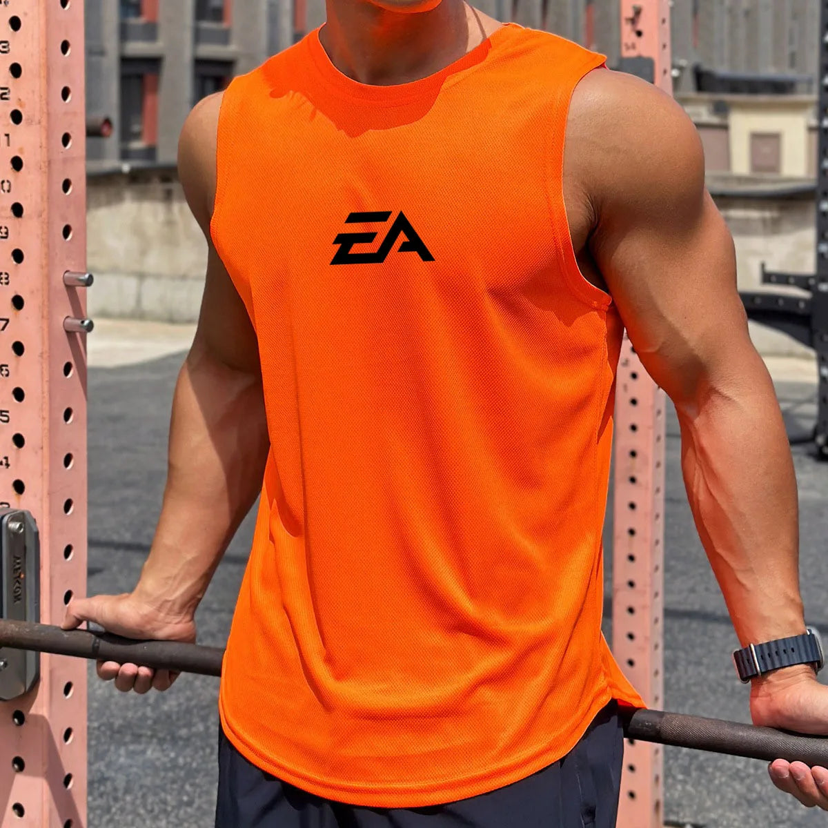Men's Quick-Dry Sleeveless Tank Top | Mesh Athletic Vest