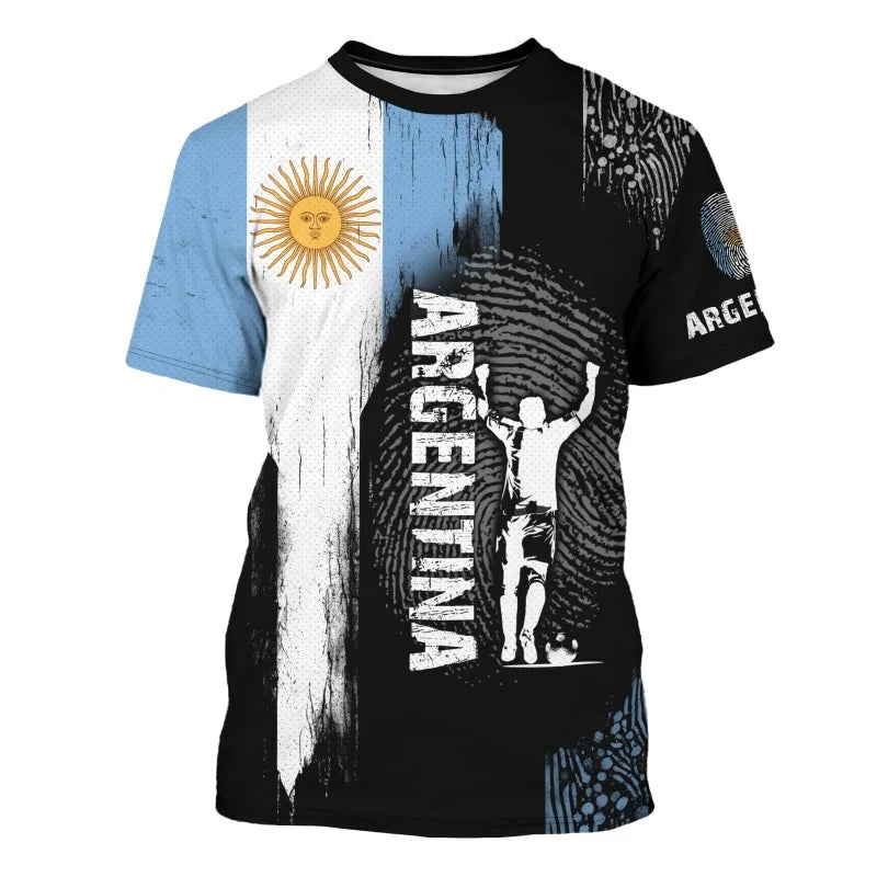 Argentina T-Shirt | Sun of May Patriotic Soccer Tee