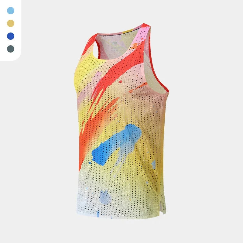 Men's Quick-Dry Sleeveless Tank Top – Breathable Gym & Running Vest