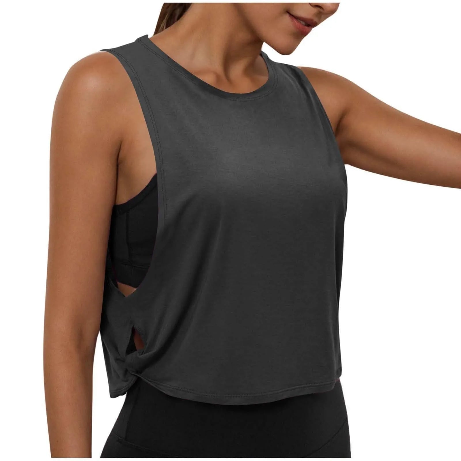 Women's Sleeveless Yoga Tank Top – Breathable Athletic Vest