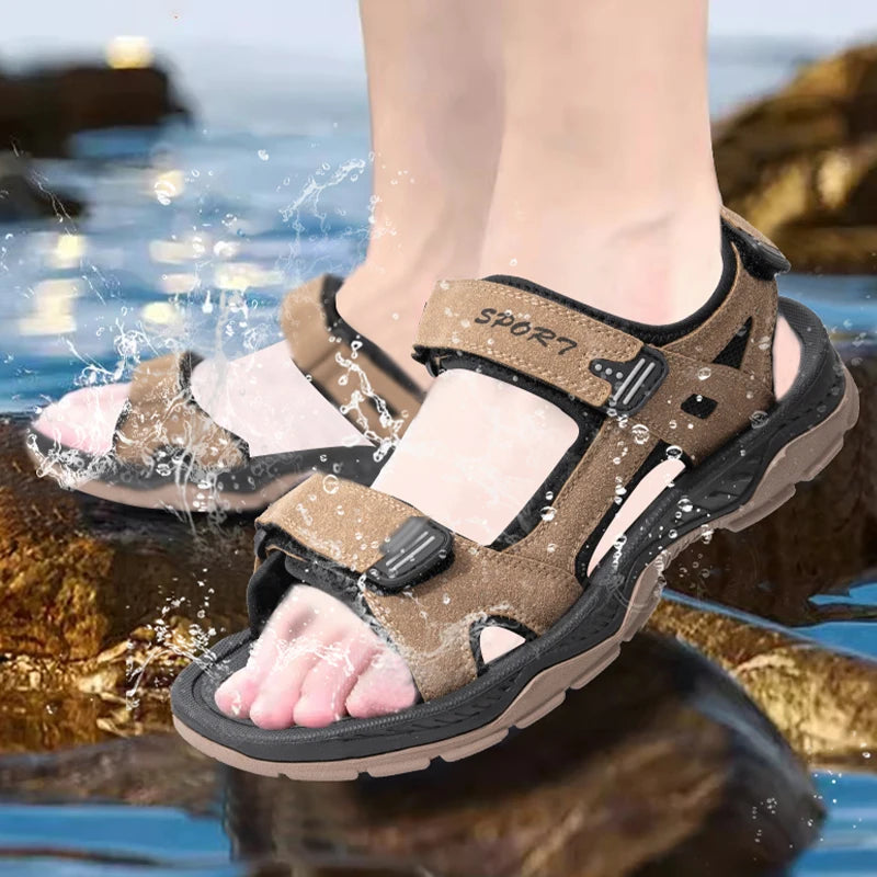 Men's Beach Sandals – Quick-Dry Breathable Water Shoes for Summer