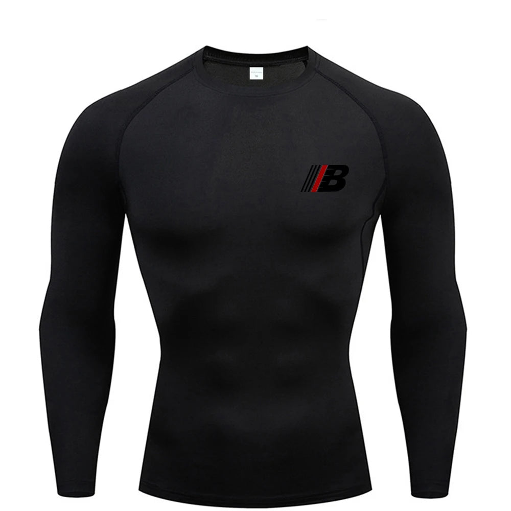 Men's Long Sleeve Compression Sport T-Shirt | Running Gym Fitness Tee