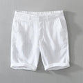 Men's Linen Beach Shorts | Smart Casual Knee-Length Shorts