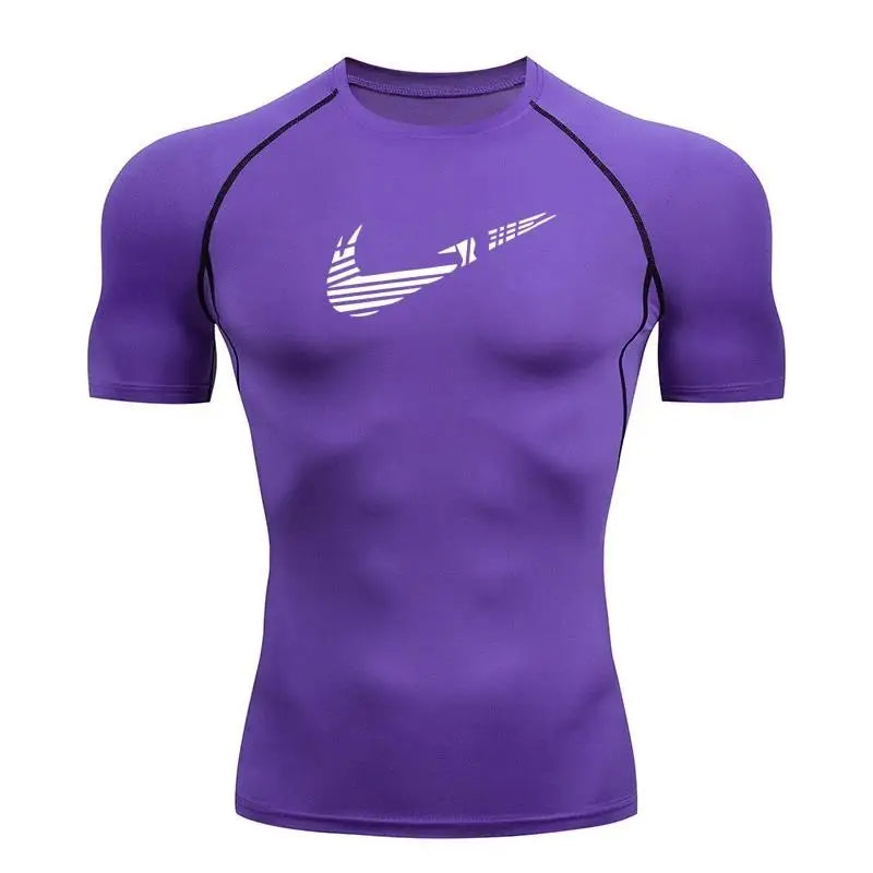 Men's Quick-Dry Compression Shirt – Rash Guard for Gym, Running & Water Sports