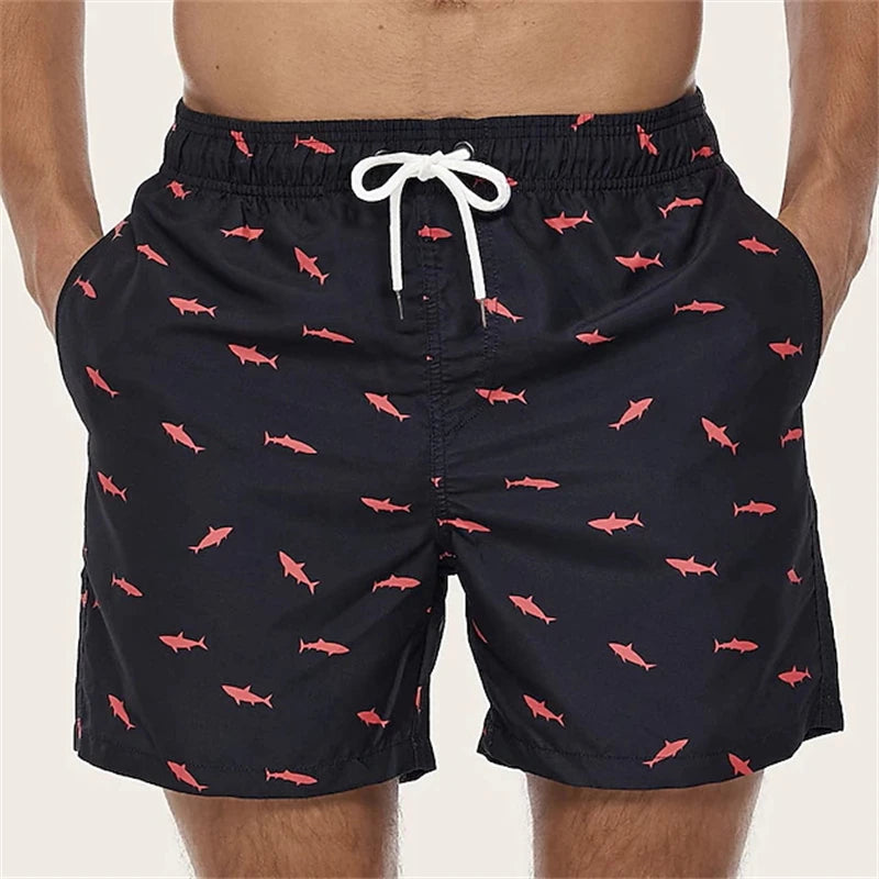 Men's 3D Print Board Shorts – Quick-Dry Surf Swim Trunks for Beach & Summer