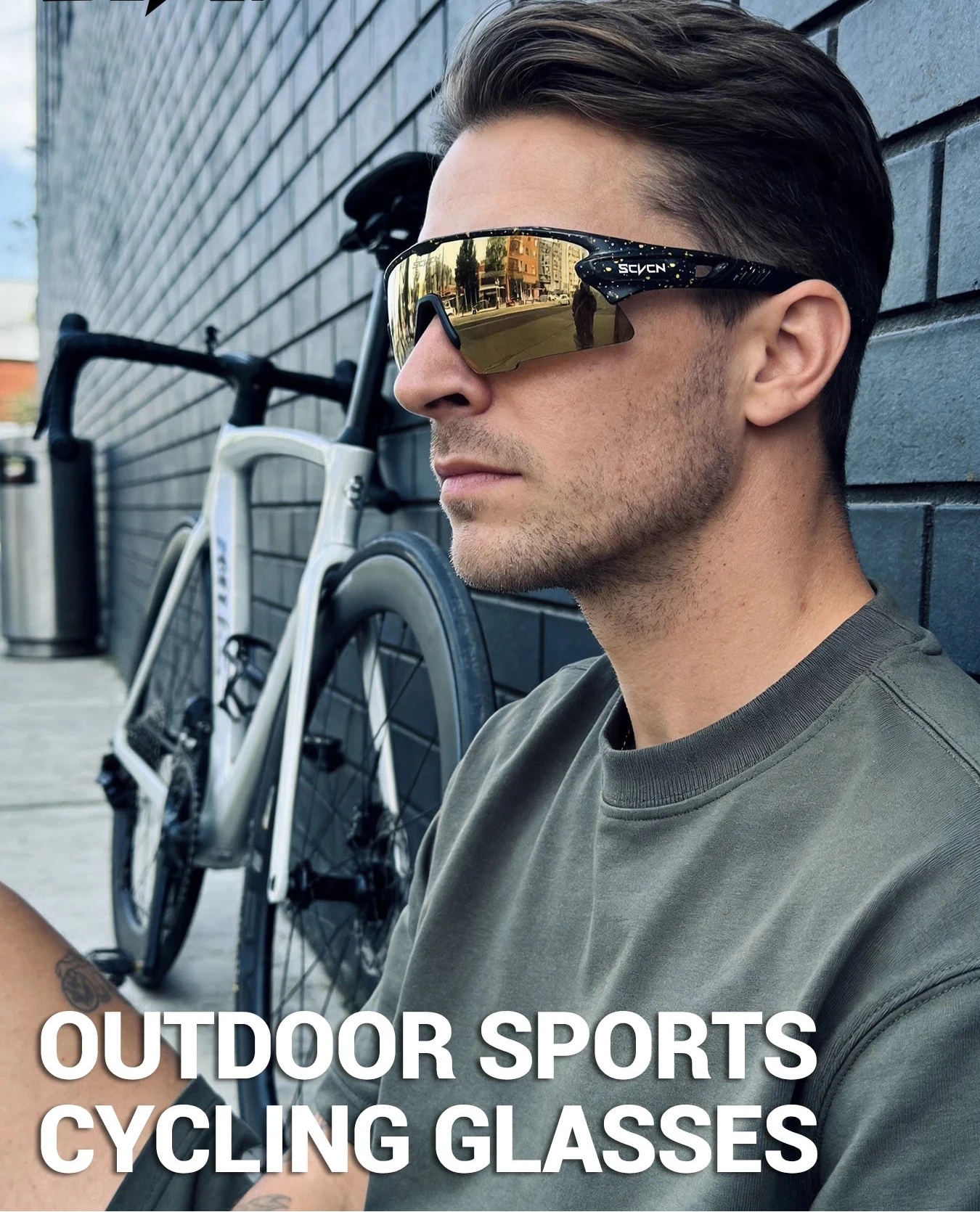 UV400 Cycling Sunglasses – Windproof Sport Glasses for MTB, Running & Outdoor