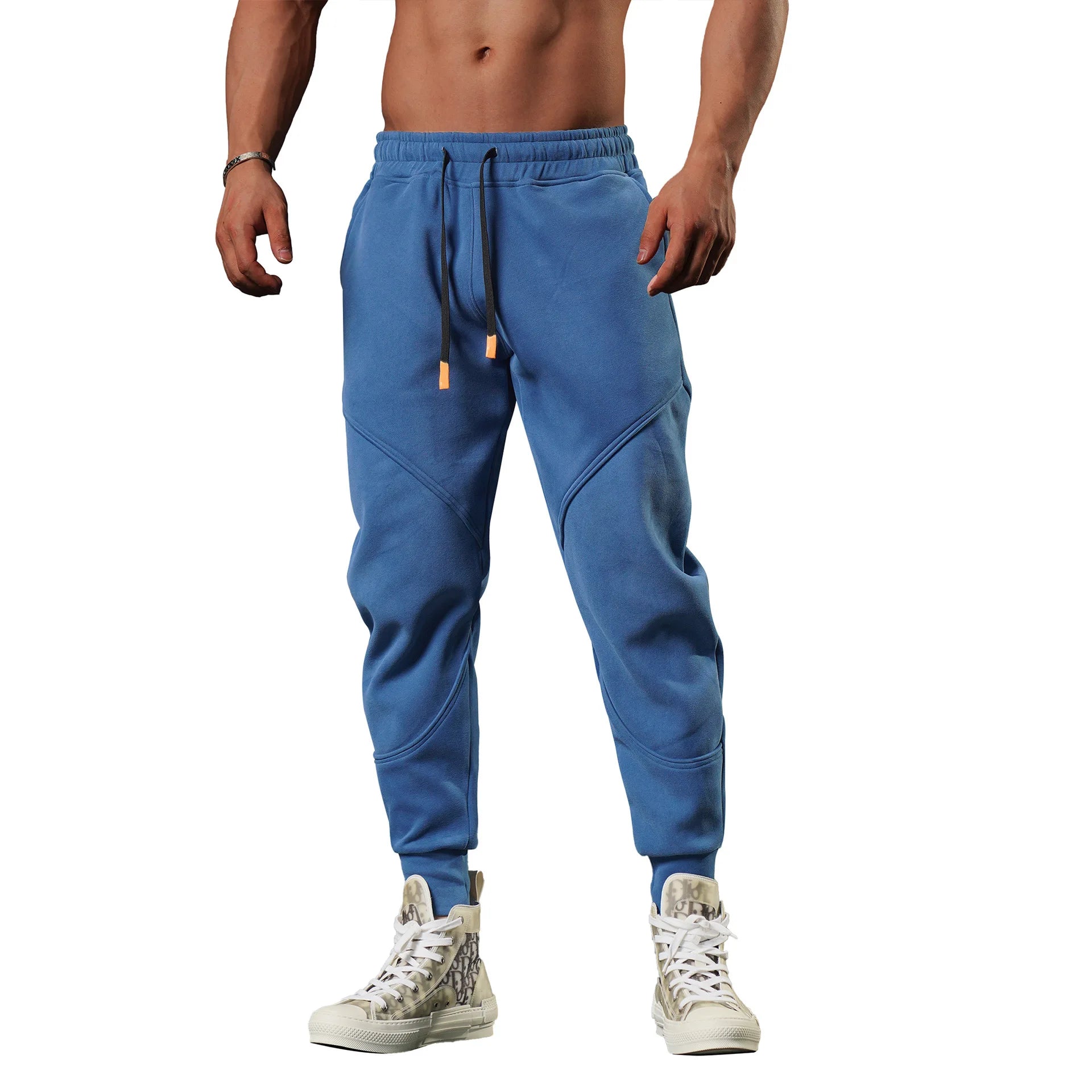 Men's Thick Fleece Sweatpants – Loose Fit, Gym, Running & Basketball Training Pants