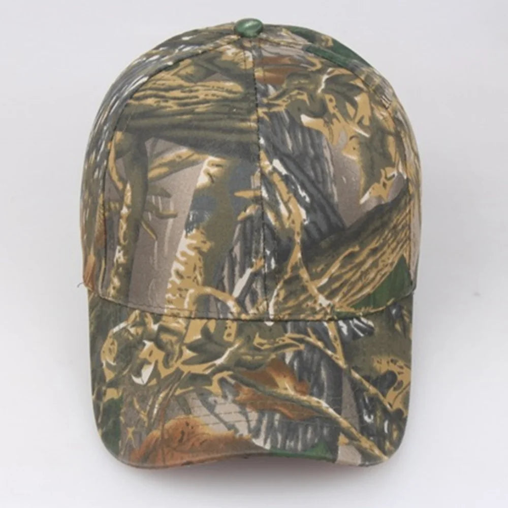 Camouflage Baseball Cap – Adjustable Unisex Outdoor Hat for Hunting & Sports
