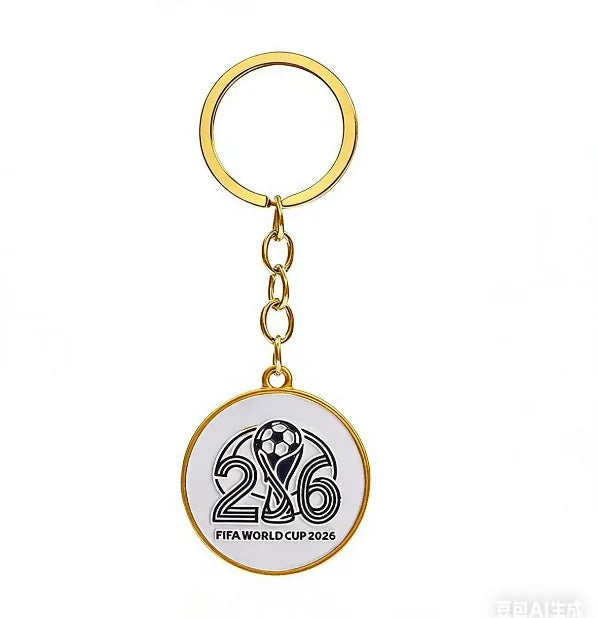2026 FIFA World Cup Enamel Metal Keychain – UV Print Soccer Fan Souvenir