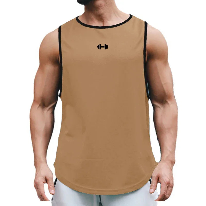 Men's Mesh Gym Tank Top – Breathable Bodybuilding Vest
