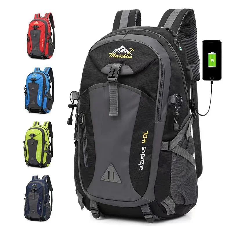 Waterproof Hiking Backpack for Men – Anti-Theft, 36-55L Outdoor Travel & Camping Bag