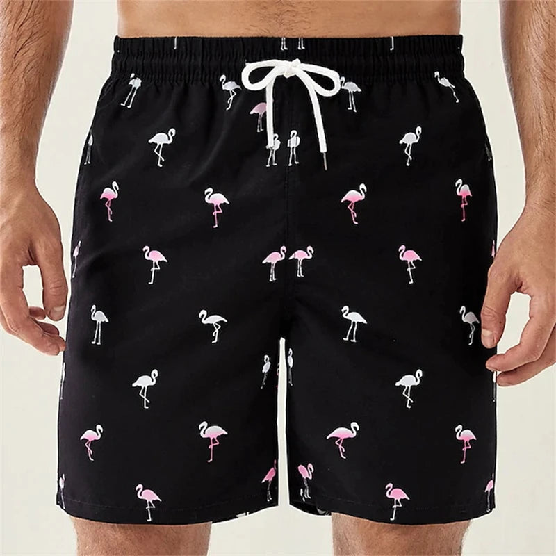 Men's 3D Print Board Shorts – Quick-Dry Surf Swim Trunks for Beach & Summer