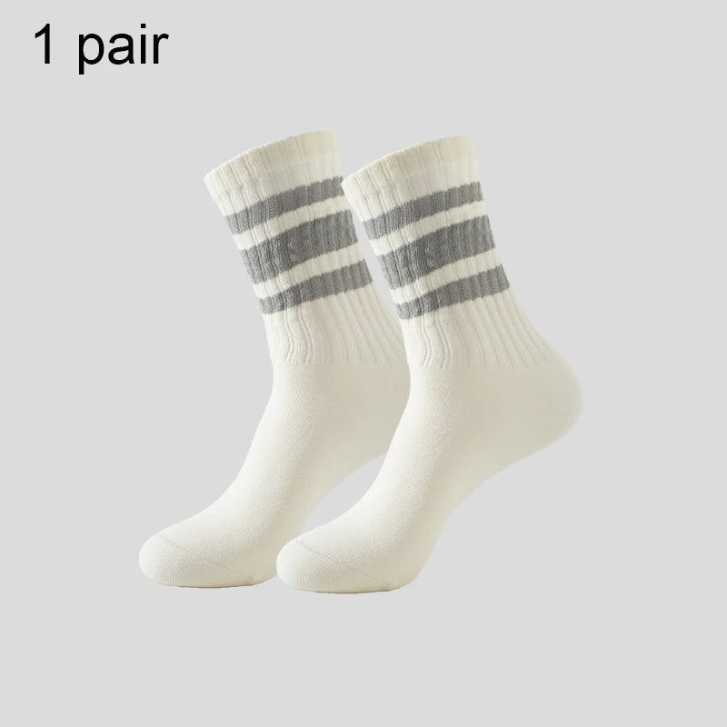 Men's & Women's Cotton Crew Socks – Casual, Running & Couple Socks