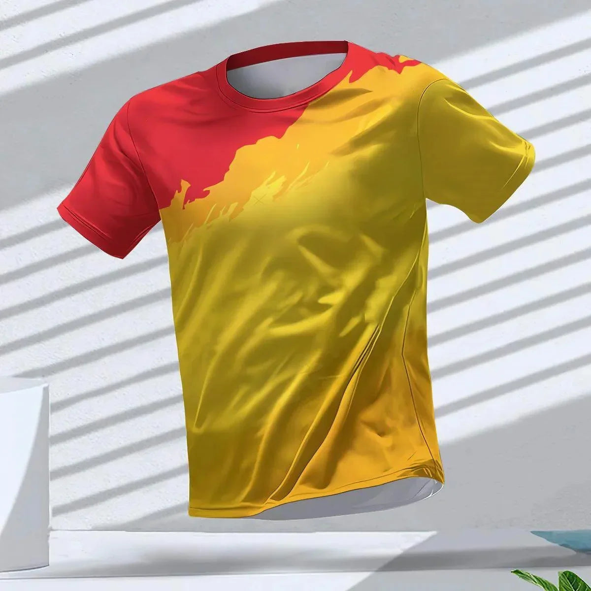 Men's 3D Print Sport T-Shirt | Quick-Dry Breathable Gym & Running Tee