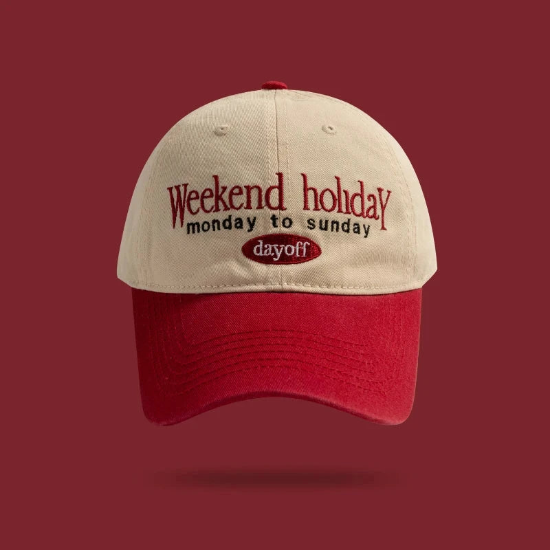 Striped Contrast Baseball Cap | Unisex Sun Protection Hat