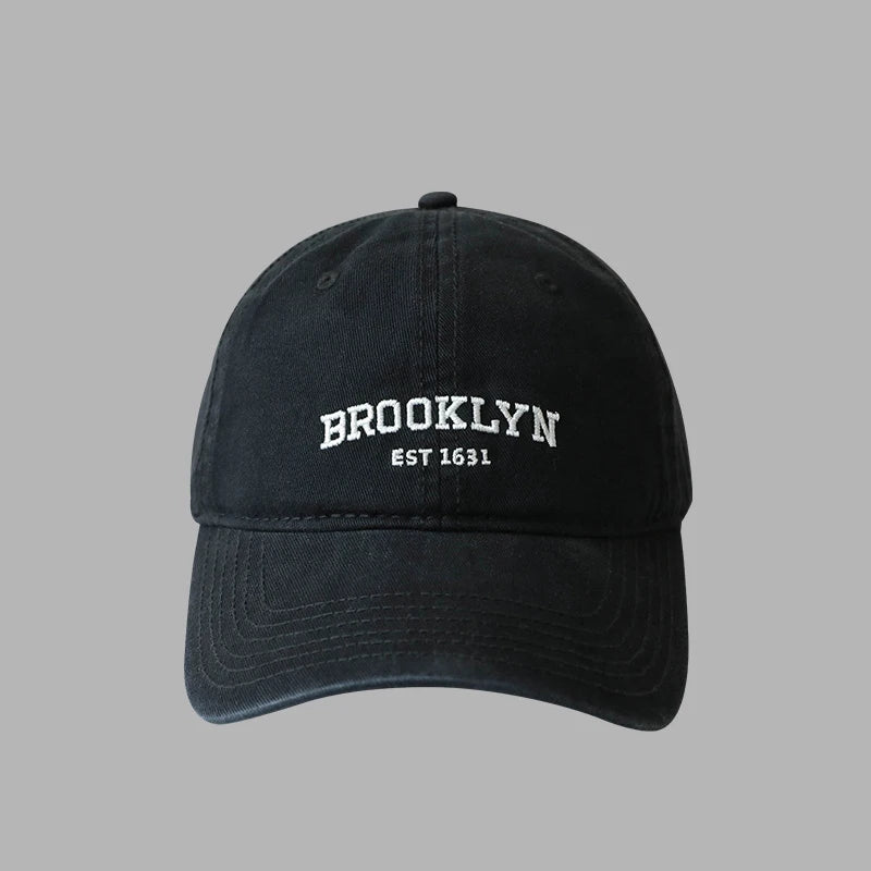 Unisex Korean Letters Embroidered Baseball Cap – Hip Hop Trucker Hat for Men & Women