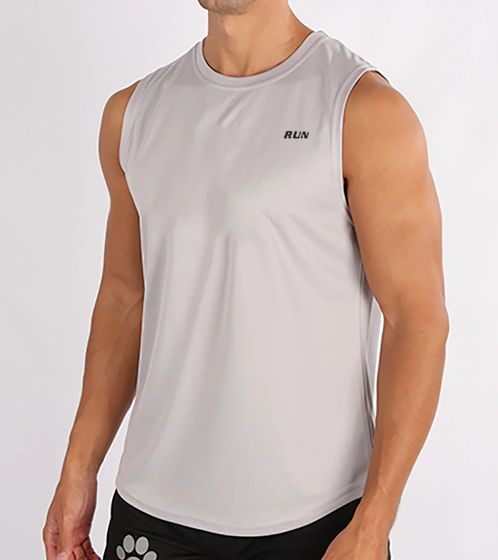 Men's Sleeveless Athletic Tank Top – Loose Fit Gym & Basketball Vest
