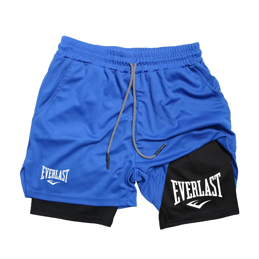 Men's 2-in-1 Running Shorts – Double-Layer Gym & Training Shorts