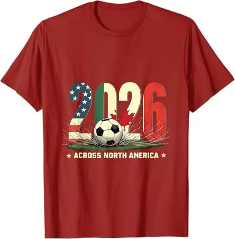 2026 World Cup Vintage Soccer T-Shirt | USA, Canada & Mexico Fan Jersey Tee