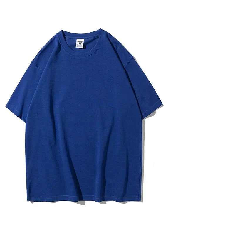 Men's Oversized Heavy Cotton T-Shirt | 280gsm Premium Tee | Solid Color