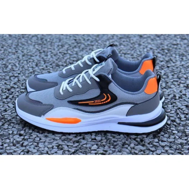 Women's Striped Air Mesh Casual Sneakers | Breathable Lace-Up Sport Shoes
