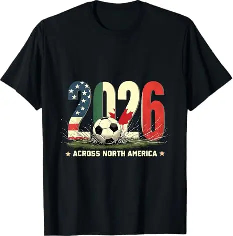 2026 World Cup Vintage Soccer T-Shirt | USA, Canada & Mexico Fan Jersey Tee