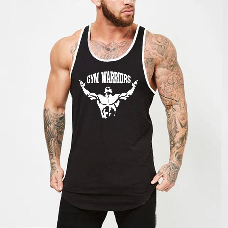 Men's Sleeveless Muscle Tank Top – Cotton Gym & Workout Shirt