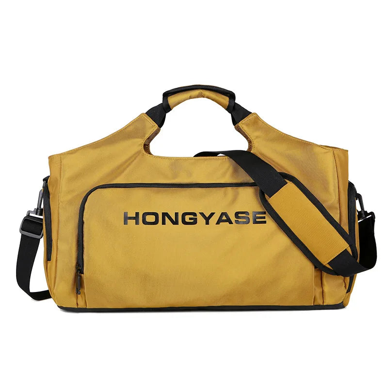 Men's Gym Duffle Bag | Waterproof Sports Travel Bag with Shoe Pocket